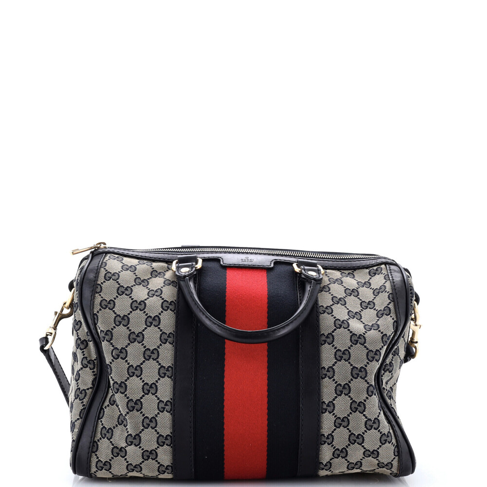 Gucci Medium Vintage Web Boston Bag
